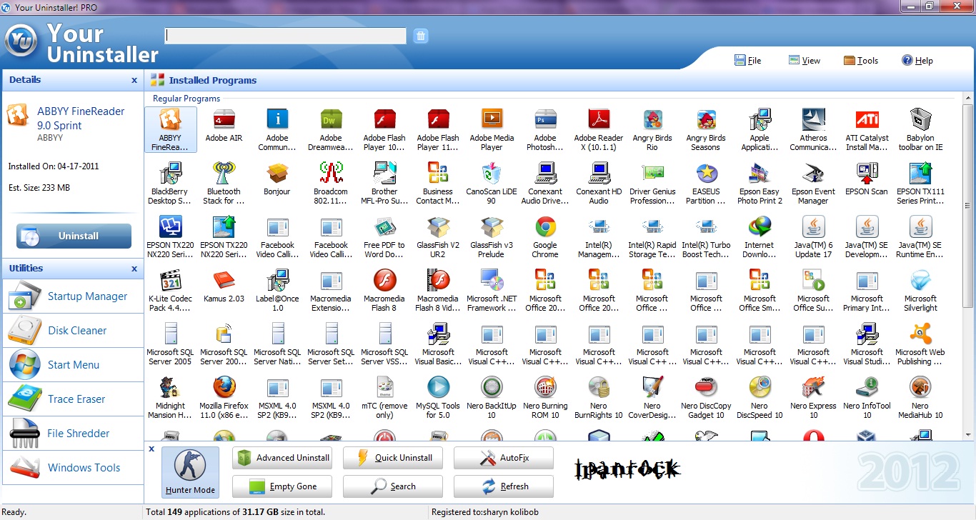 Download Your Uninstaller mới nhất + key + portable your uninstaller 2012 full crack
